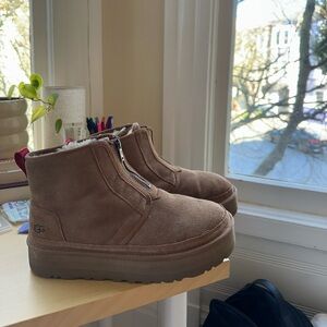UGG Neumal Zip Up Platform Boots Platform Boots